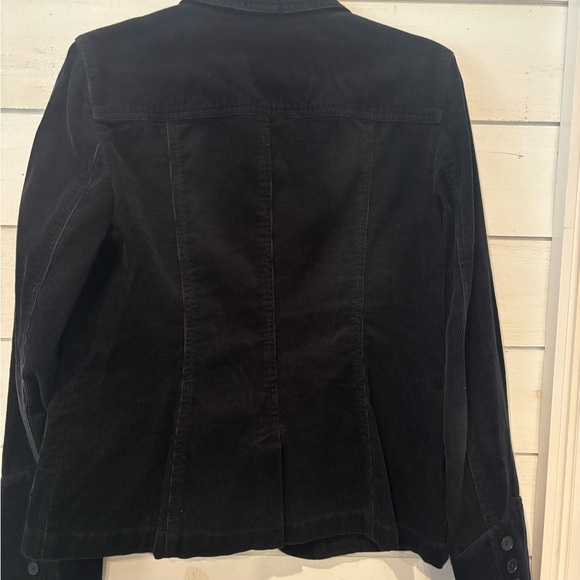 LOFT Black Blazer corduroy Classic Suit Jacket - Picture 7 of 14
